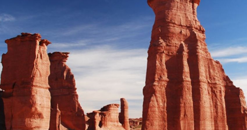 Un desierto rojo que es una maravilla en la Argentina